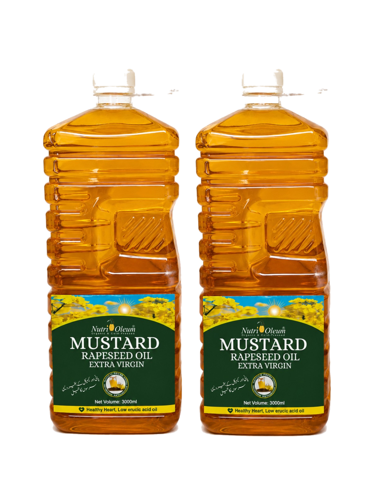 Extra Virgin Mustard Rapeseed Oil 6 L (2 × 3 L)